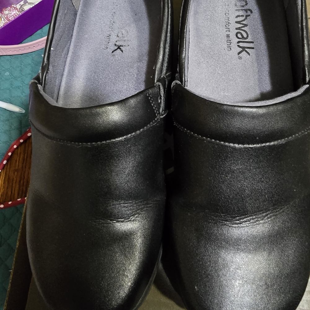Softwalk Black Shoes